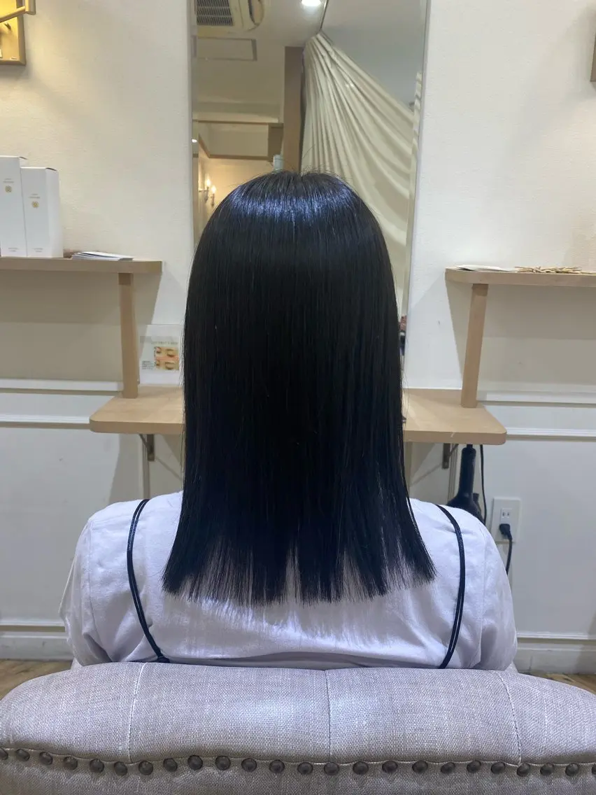 ミディアム カラー オリーブカラー 韓国ヘア・カラー 🩵SHIZUKUのヘアスタイル