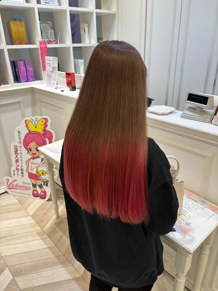 ロング カラー カット ヘアカラー 低ダメージ特化🌱 佐野優斗のヘアスタイル