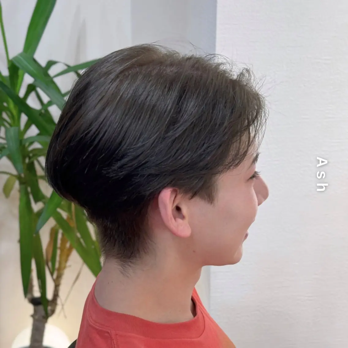 ショート カラー アッシュ ブリーチ ブリーチなしカラー ヘアカラー トリートメント ヘアセット しんのすけ /モデルさん募集中のヘアスタイル