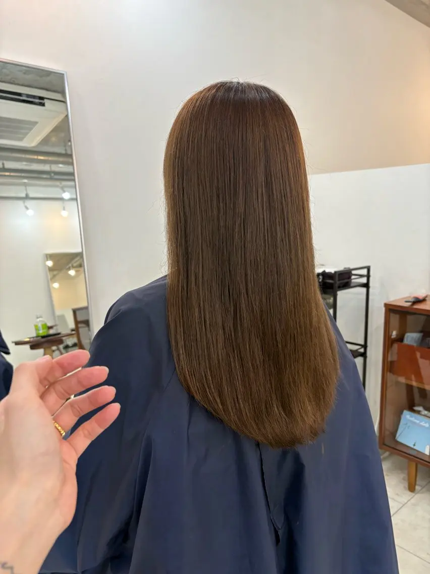 ロング カラー ヘアカラー トリートメント eri kinjoのヘアスタイル