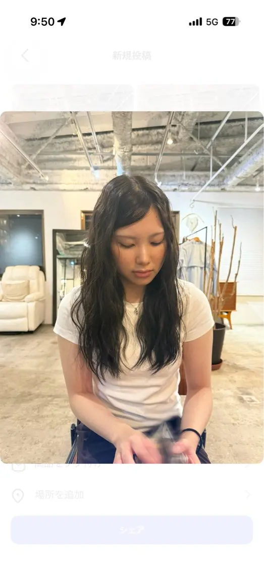 セミロング ヘアカラー Miyu .のヘアスタイル