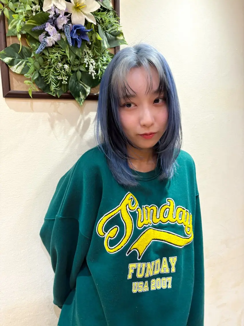 セミロング ヘアカラー トリートメント enVOGUE/宮本 泰周のヘアスタイル