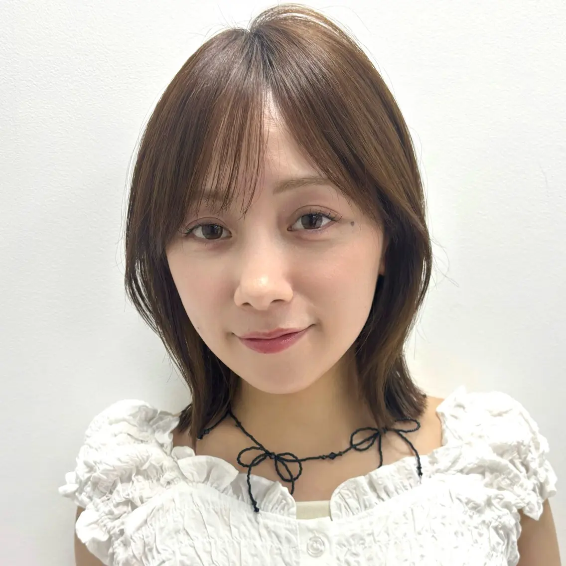 ショート カラー ボブレイヤー ベージュカラー ヘーゼル ボブ レイヤーカット カット ヘアカラー トリートメント 顔まわり🥨レイヤー /透明感/水口舞奈のヘアスタイル