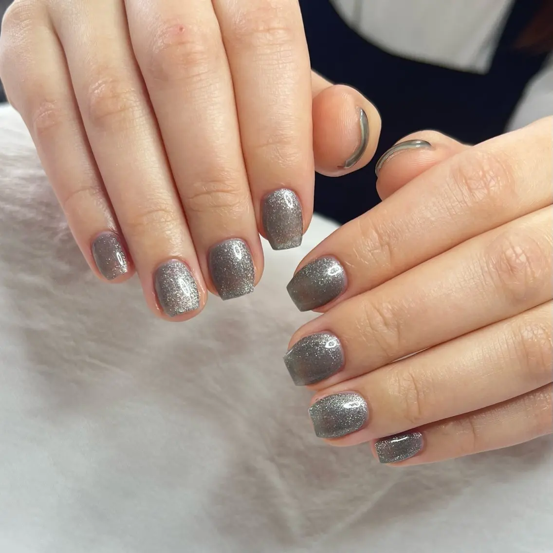 ネイル グラデーション マグネットネイル Lumiereva nail salonのネイルデザイン