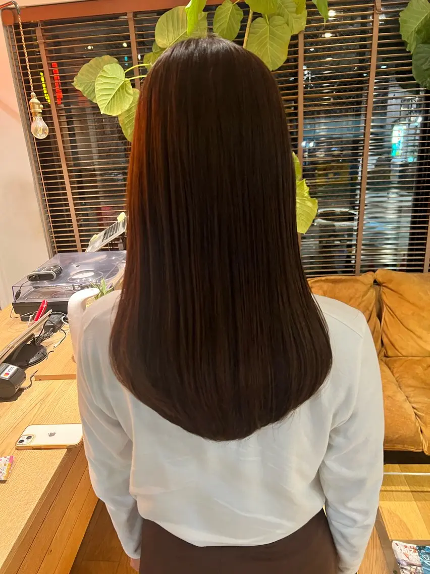 ロング ロング 似合わせカット✂︎ 艶カラー・*:湊七海のヘアスタイル