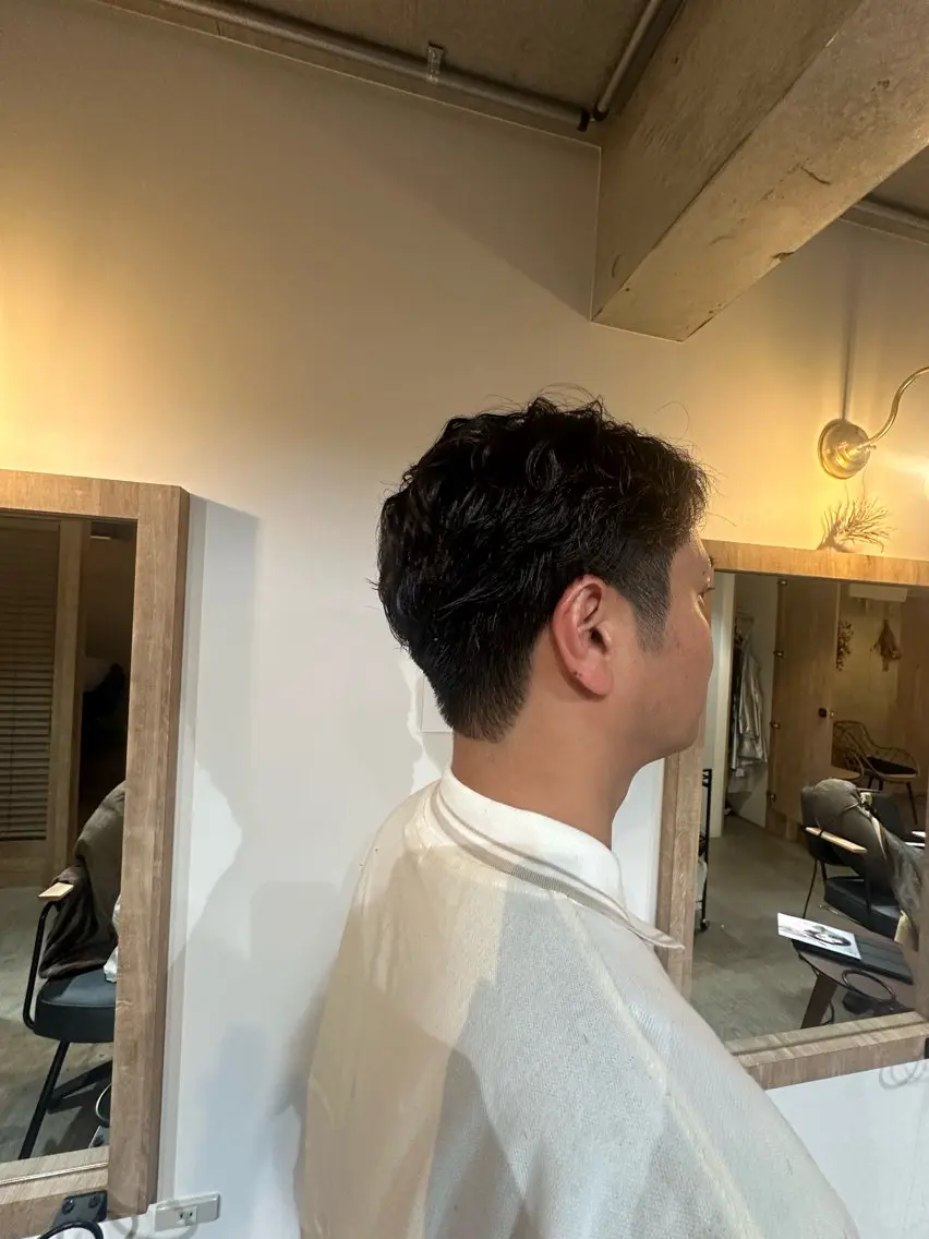 メンズカット＋パーマの写真