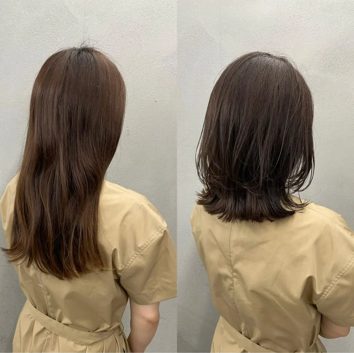 ミディアム カラー パーマ ヘアアレンジ メンズ キッズ ネイル マツエク・マツパ アイブロウ くびれヘア くびれレイヤー レイヤーカット カット ヘアカラー #tag 稗田綾加のヘアスタイル