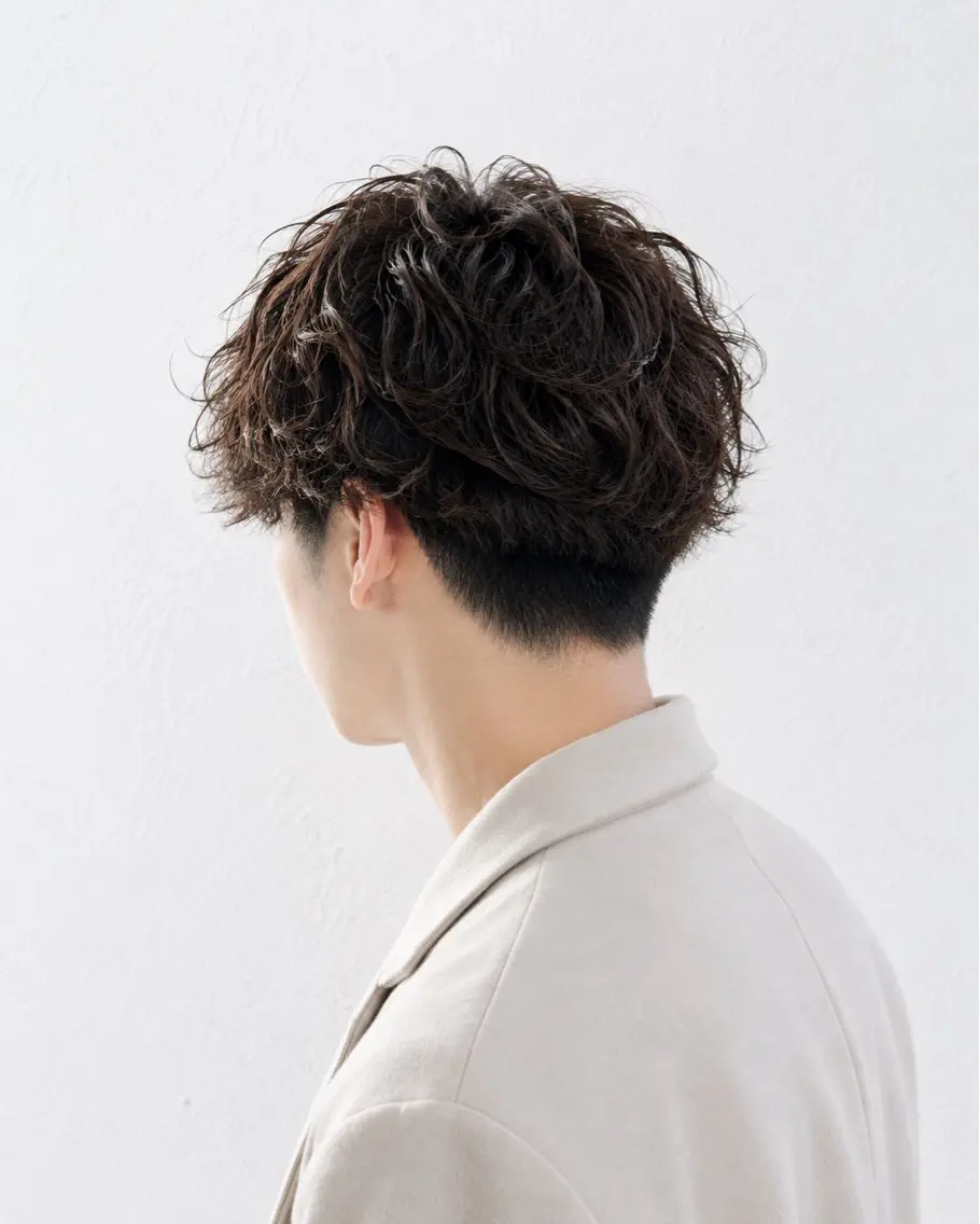 パーマ メンズ カット パーマ 石川 尚斗のヘアスタイル