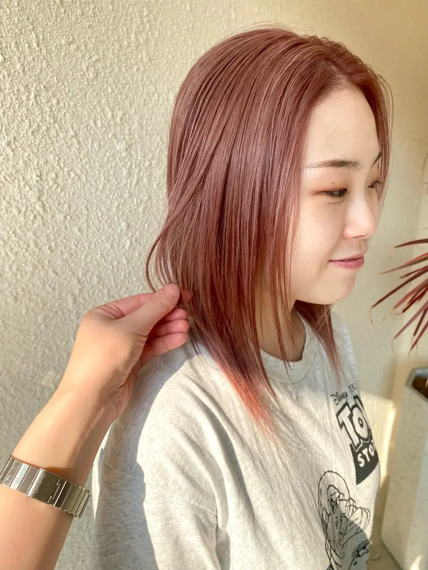 【3月、4月限定価格✨】ブリーチリタッチ&オンカラー🎀🤍の写真