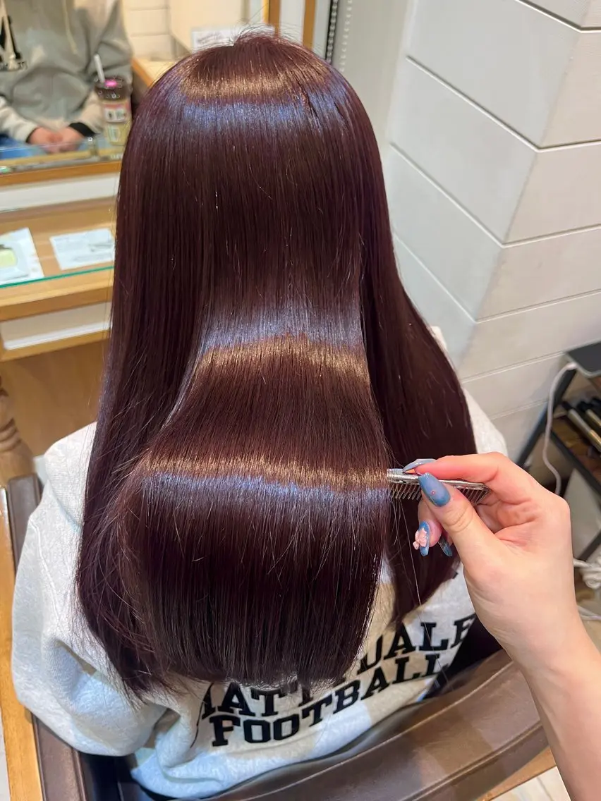 カラー Miwa🦋渋谷/ 透明感カラー/セットのヘアスタイル