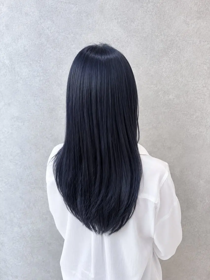 ロング カラー カット ヘアカラー トリートメント 髪質改善縮毛矯正/ 透明感カラー 石崎のヘアスタイル