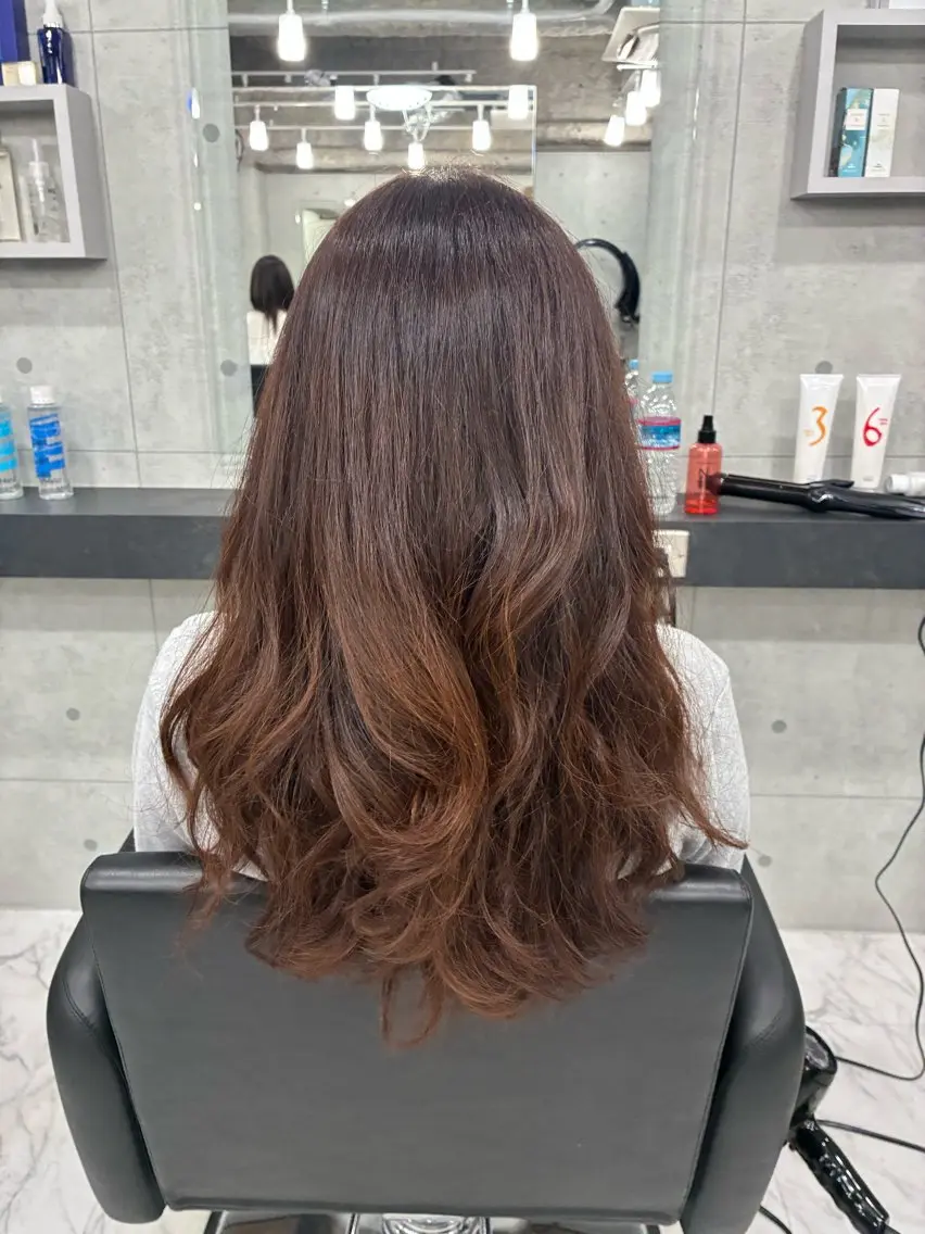 ロング カラー カット ヘアカラー トリートメント Endearing 🌟銀座のヘアスタイル