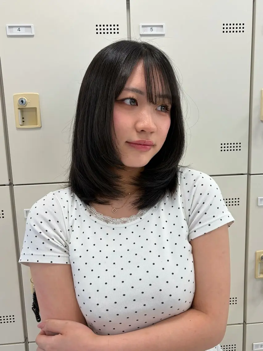 ミディアム カット mariya ／海外ヘアのヘアスタイル
