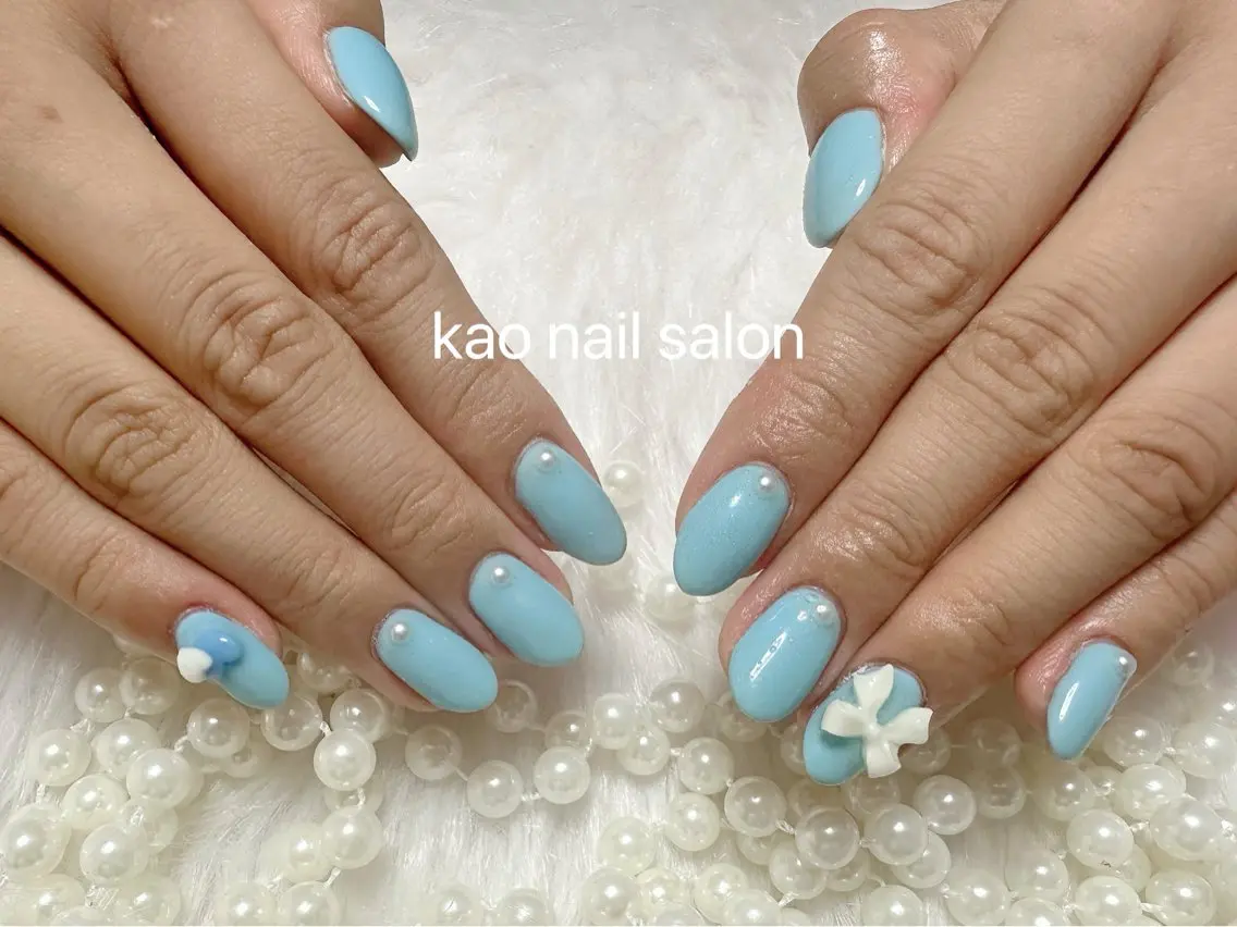 ネイル チークネイル 長さ出し フットネイル フレンチネイル ジェルネイル ハンドネイル kao nail マグネット/長さだしのネイルデザイン