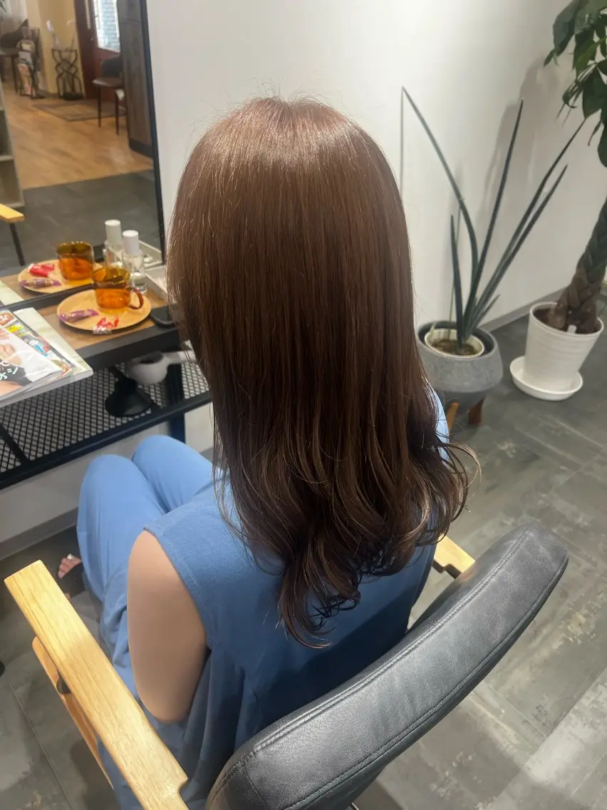 ロング カラー 渡辺 リオのヘアスタイル
