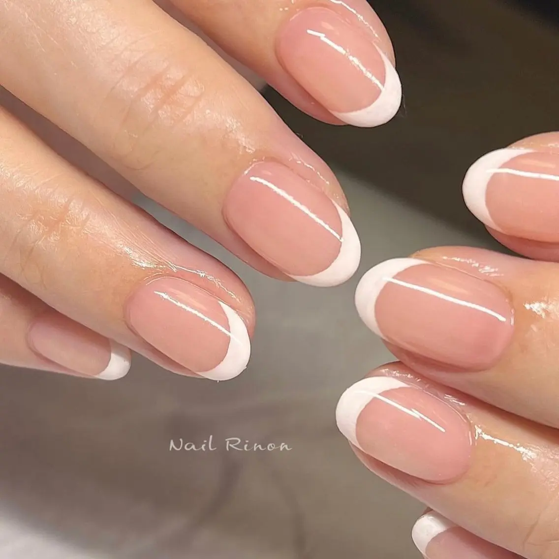 ネイル フレンチネイル ハンドネイル Nail Rinonのネイルデザイン