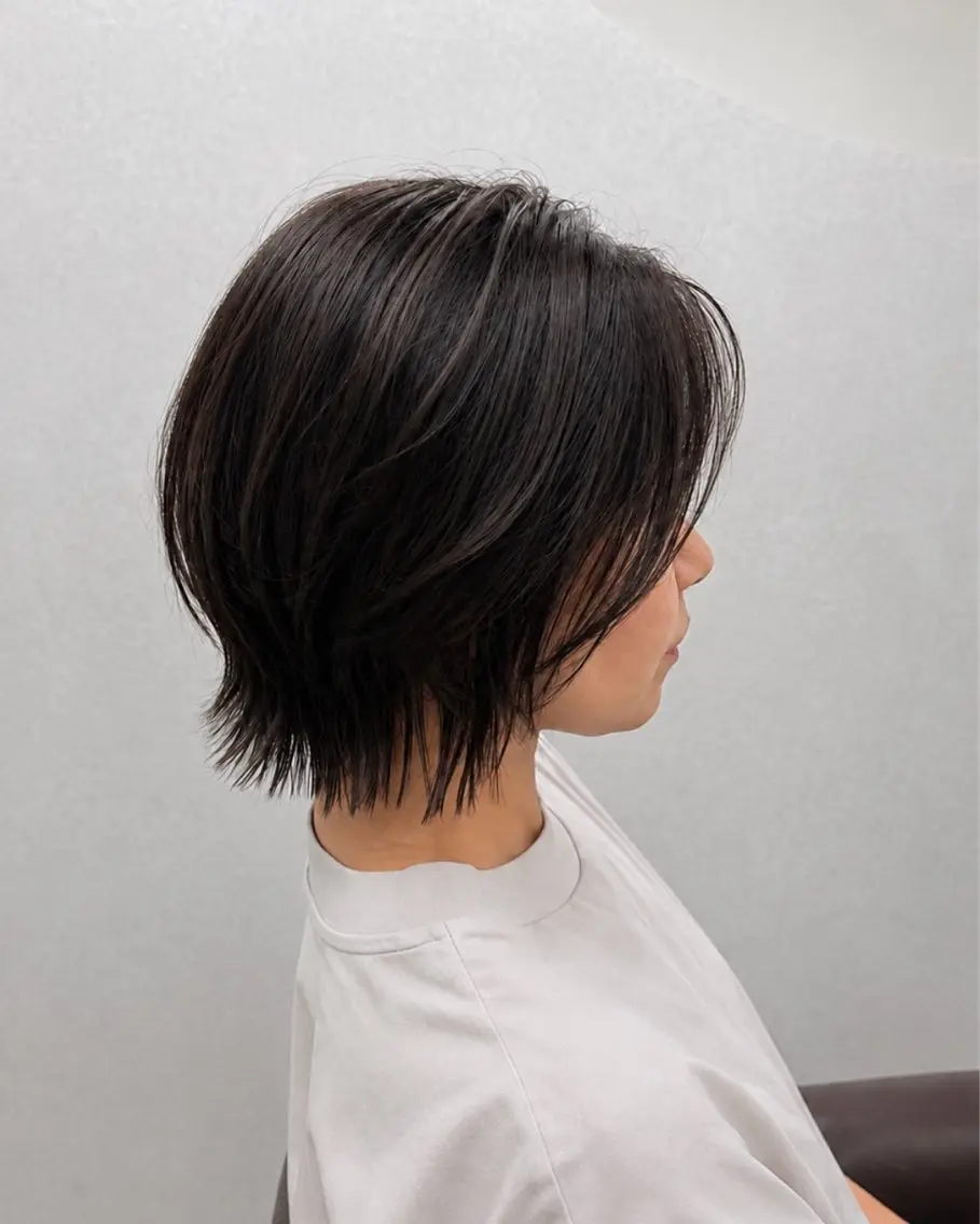 ミディアム 梅本 淑人のヘアスタイル