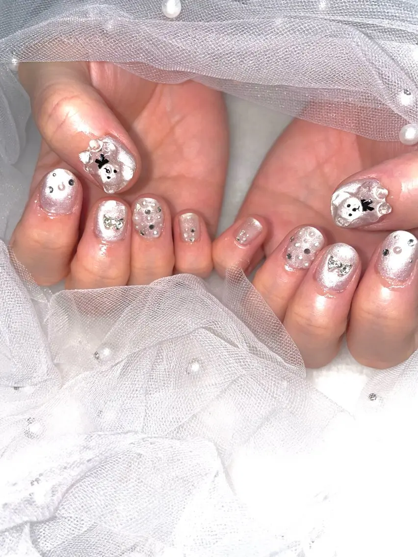 ネイル ラメ(グリッター) I-nail Moeのネイルデザイン