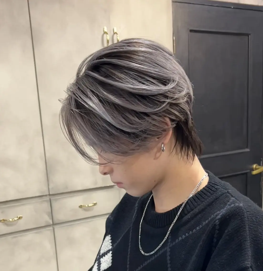ミディアム メンズ メンズ縮毛矯正 🎖アジマ リョオのヘアスタイル