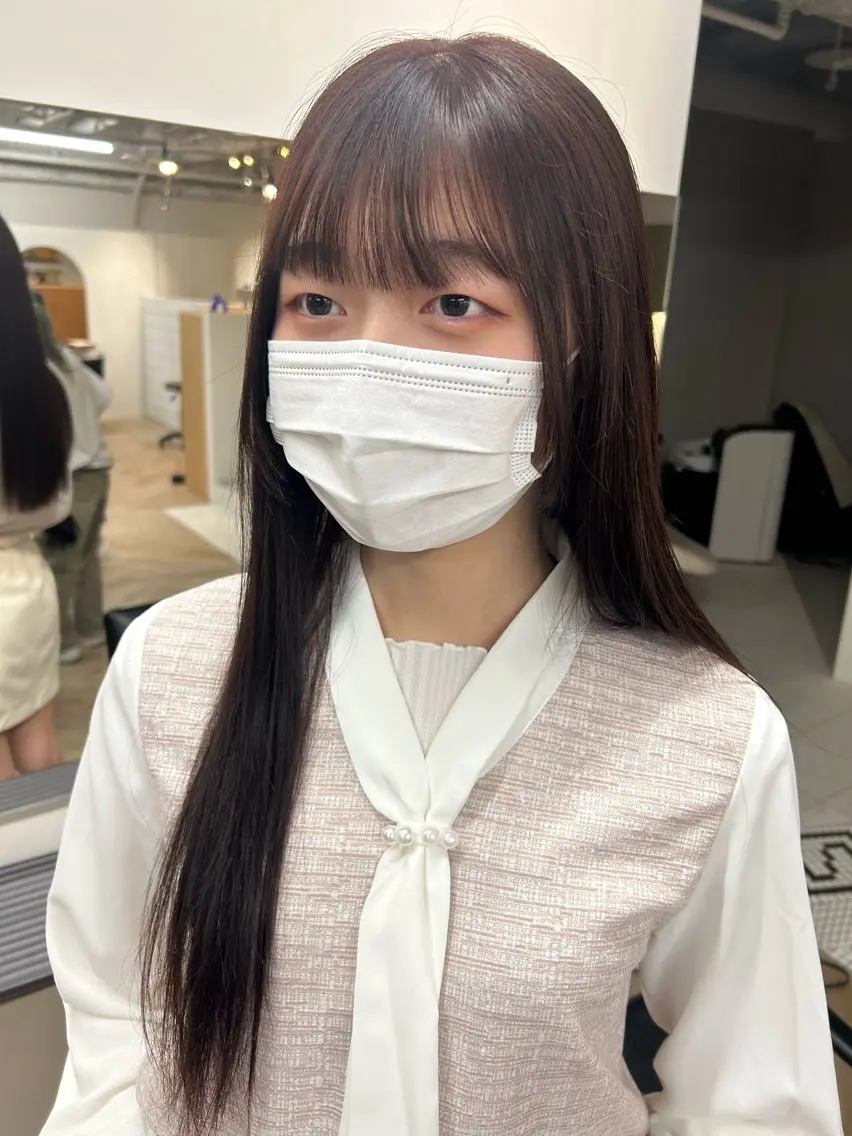 ロング ピンクブラウン カットモデル募集/ 万代/関谷　朋実のヘアスタイル