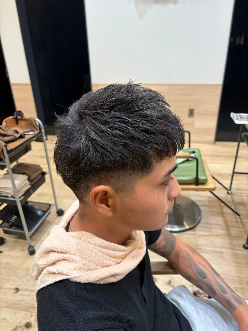 ショート メンズ カット 小田 暉のヘアスタイル