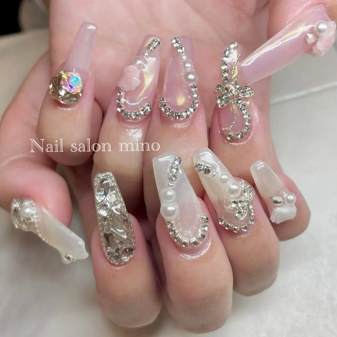ネイル スカルプネイル ハンドネイル 三野　nail salon minoのネイルデザイン