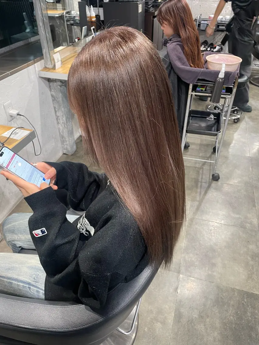 ロング カラー ヘアカラー ハイトーン 横浜💞ミオのヘアスタイル