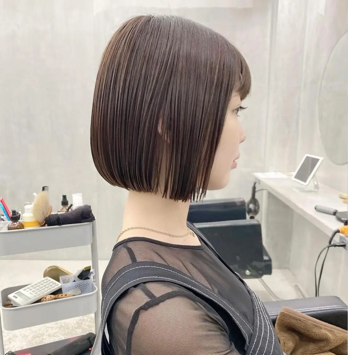 ショート カラー カット 華 /ショート/ボブのヘアスタイル
