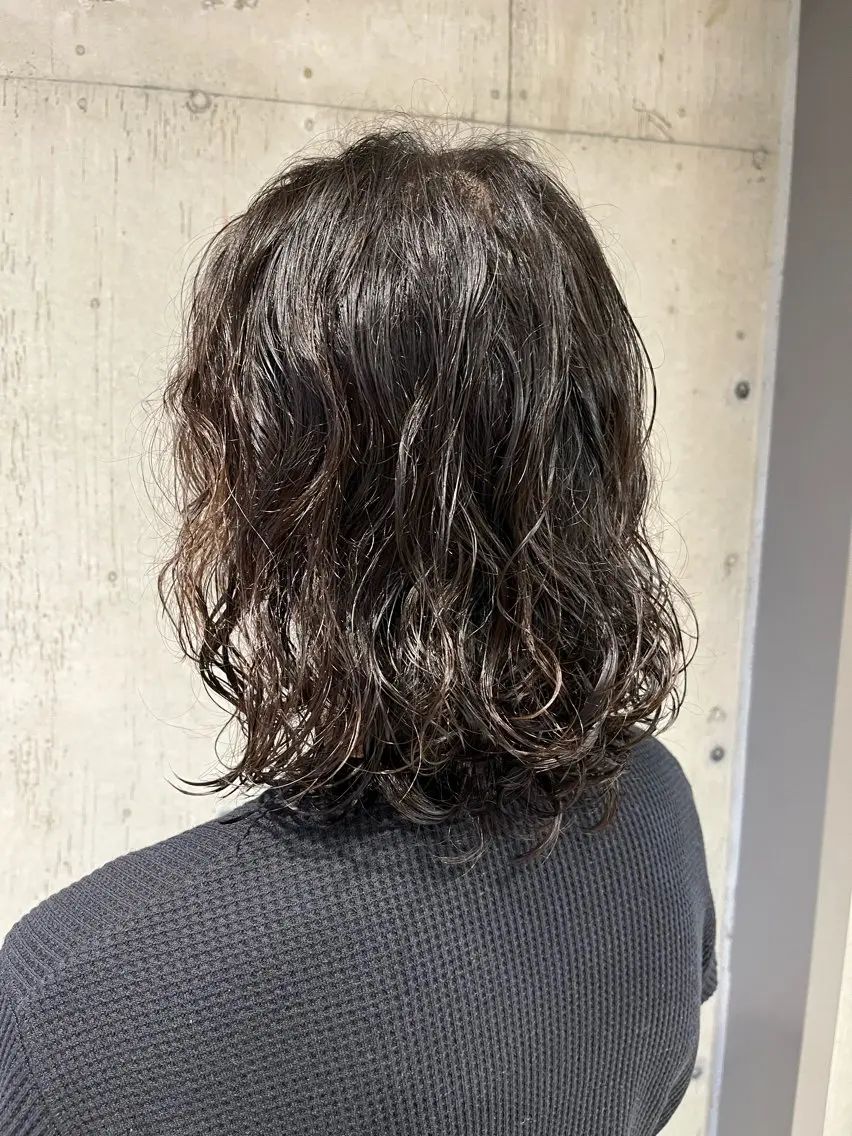 パーマ メンズ カット パーマ トリートメント 🍀透明感カラー×垢 抜けボブ リクト💥のヘアスタイル
