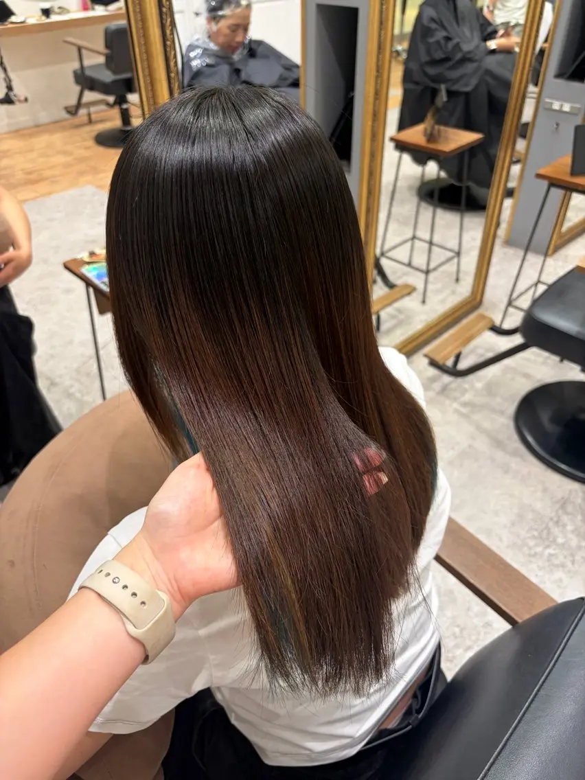 セミロング 髪質改善 縮毛矯正 🕊髪質改善 ストレート🕊まいのヘアスタイル