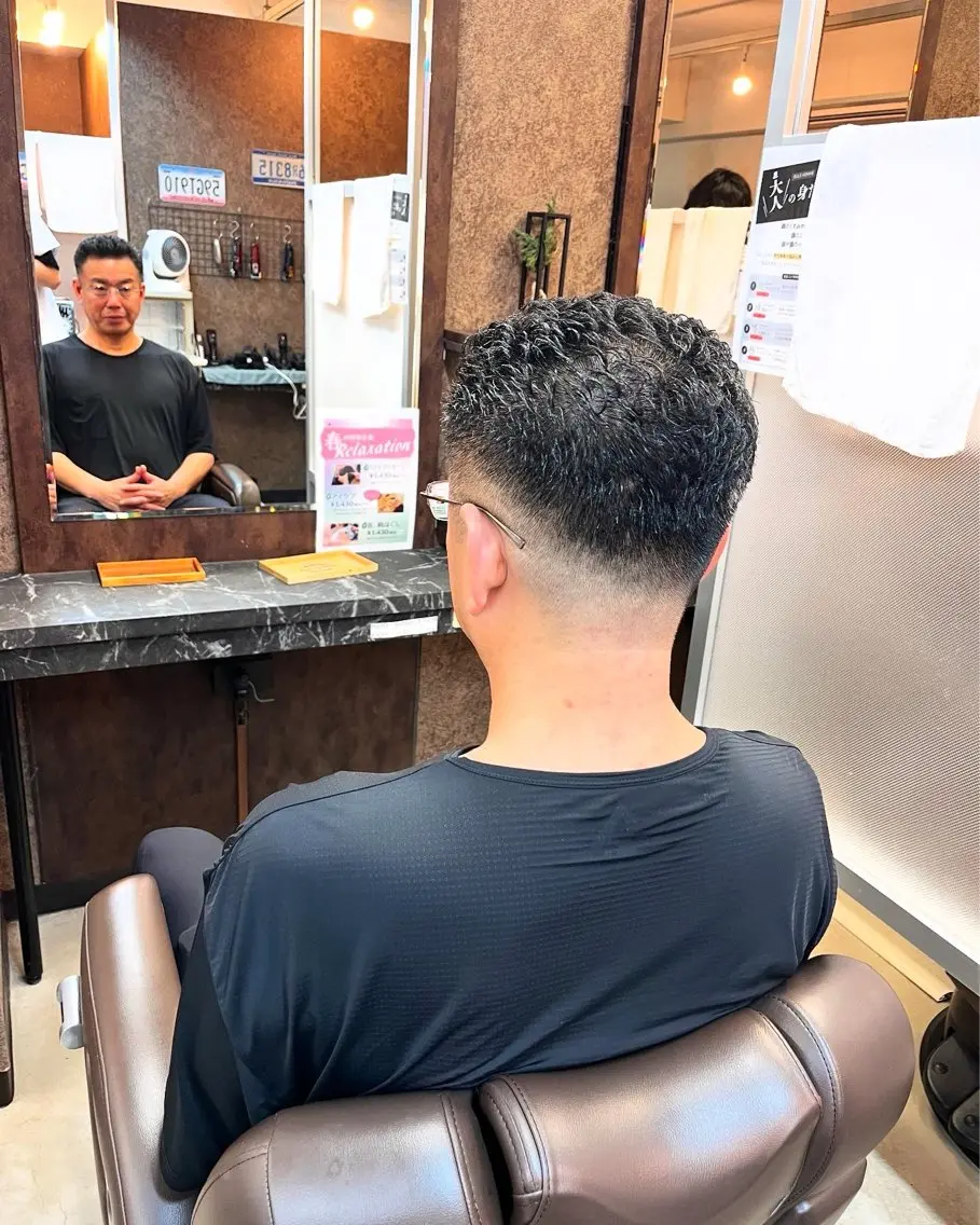 ショート パーマ メンズ カット 清水 寧生のヘアスタイル