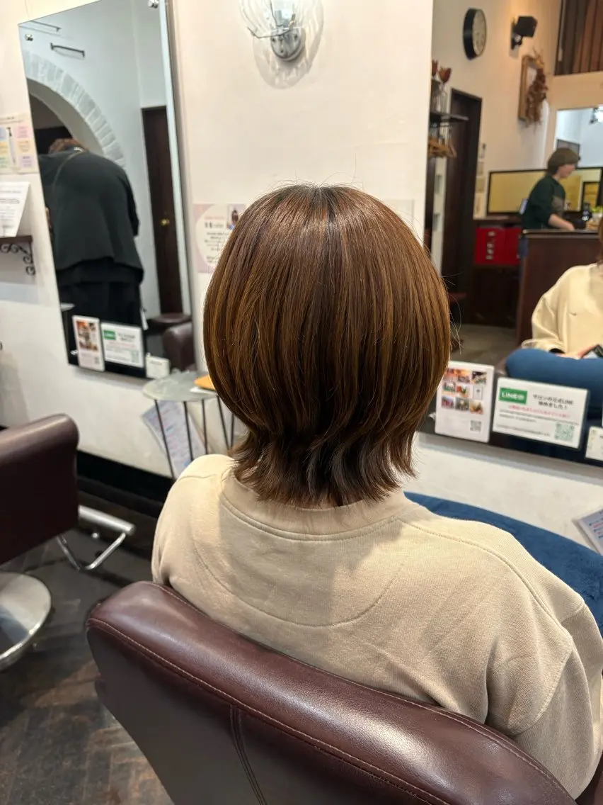 ショート ウルフカット ラカットゾーン 田中李奈のヘアスタイル