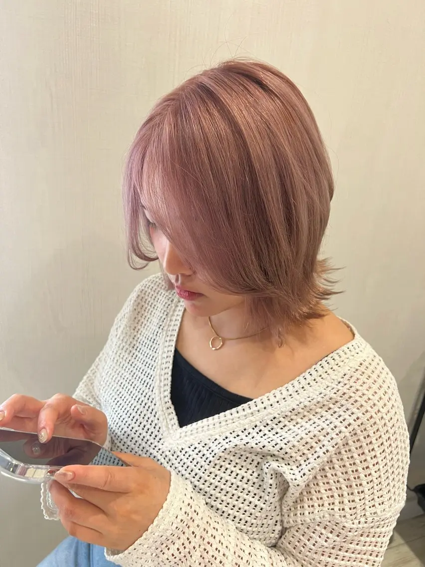🤍🎀minimo限定🎀🤍    ケアブリーチ＋透明感カラー＋トリートメントの写真