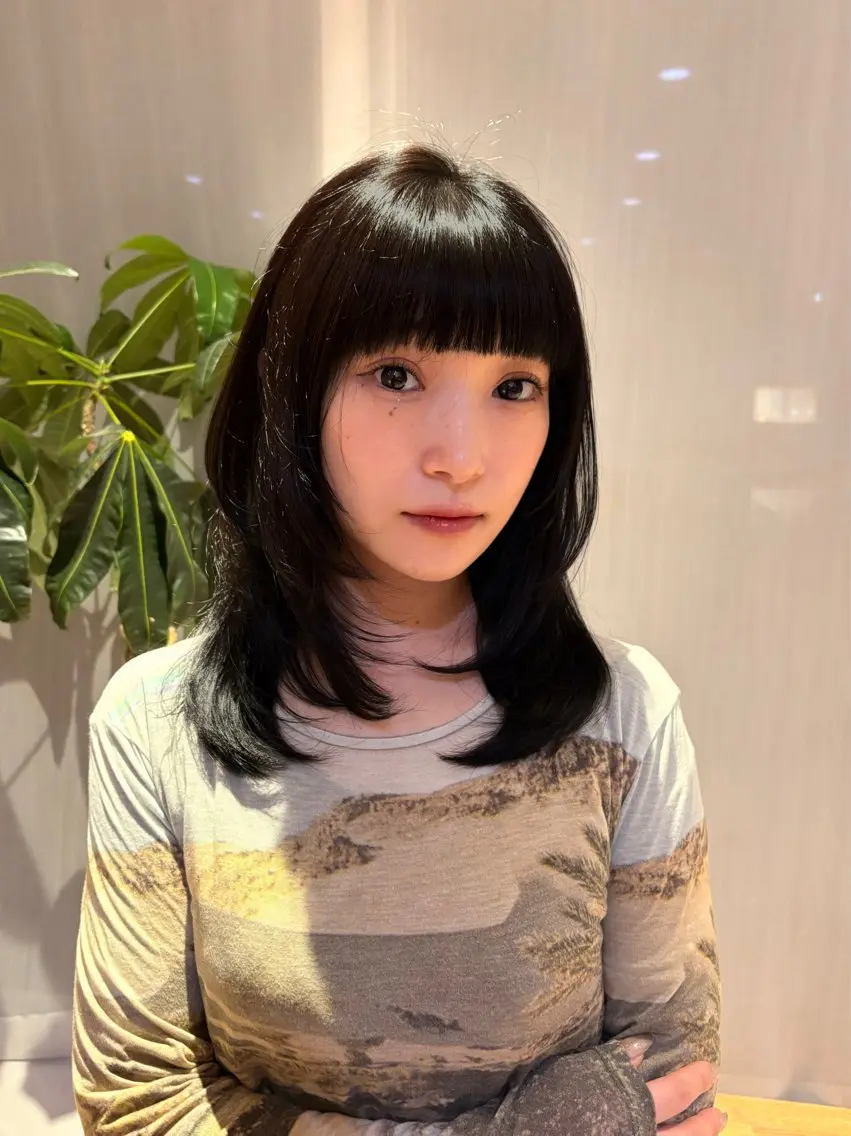 セミロング ヘアカラー say.🫧植田 虹乃花のヘアスタイル