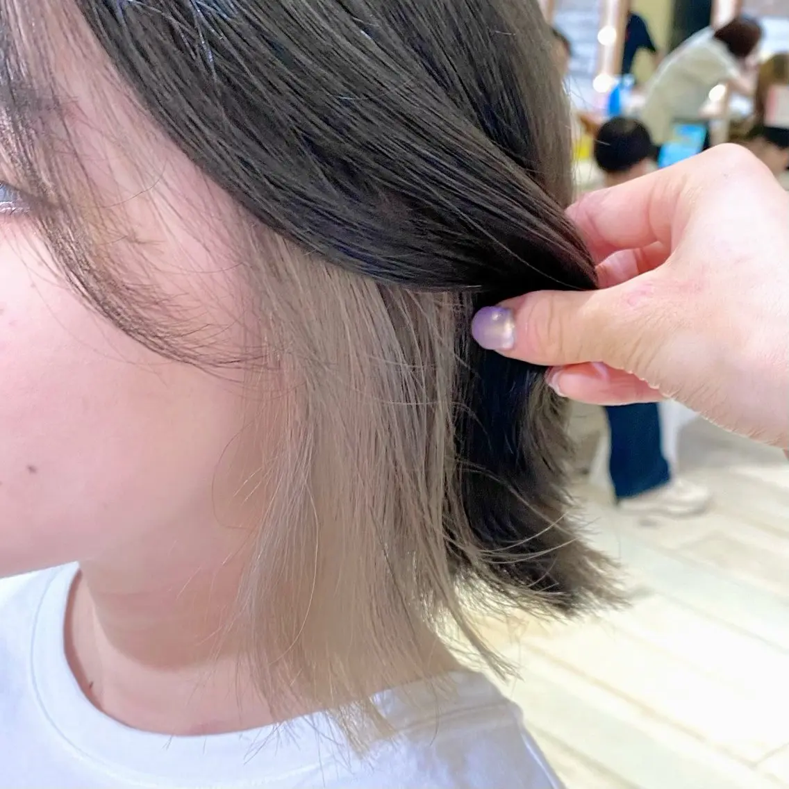 ショート ボブ ヘアカラー 🌸小島友梨香🌸 ブリーチカラーのヘアスタイル