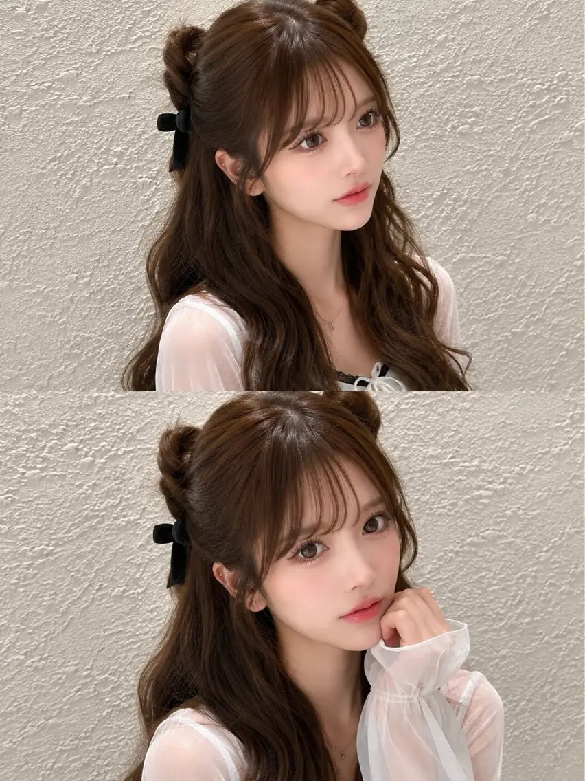 ロング カラー 透明感カラー オリーブカラー ヘアカラー ヘッドスパ ブリーチなし透明感 カラー/MISANOのヘアスタイル
