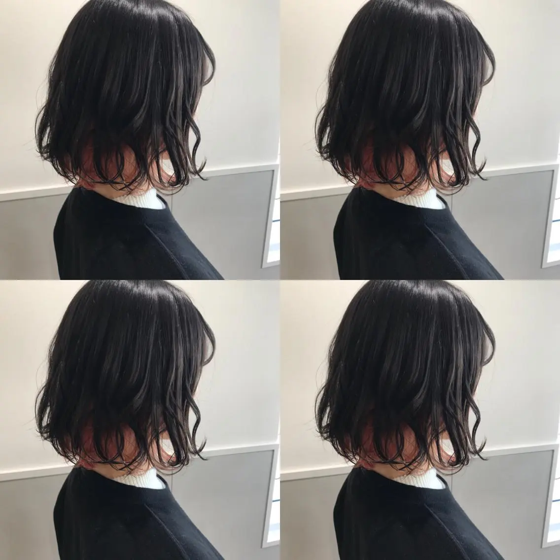 ミディアム カラー 小栗 麻衣のヘアスタイル