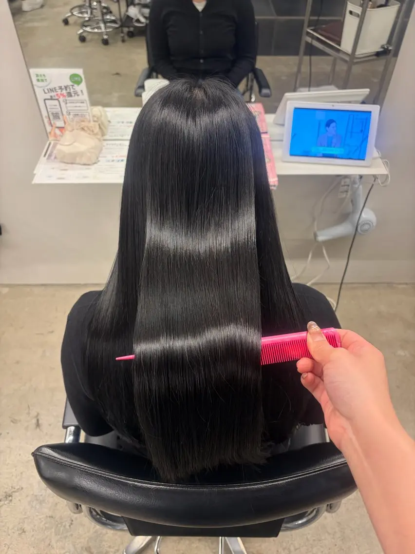 ロング カラー ヘアカラー トリートメント 髪質改善/ 艶髪人気/Renaのヘアスタイル