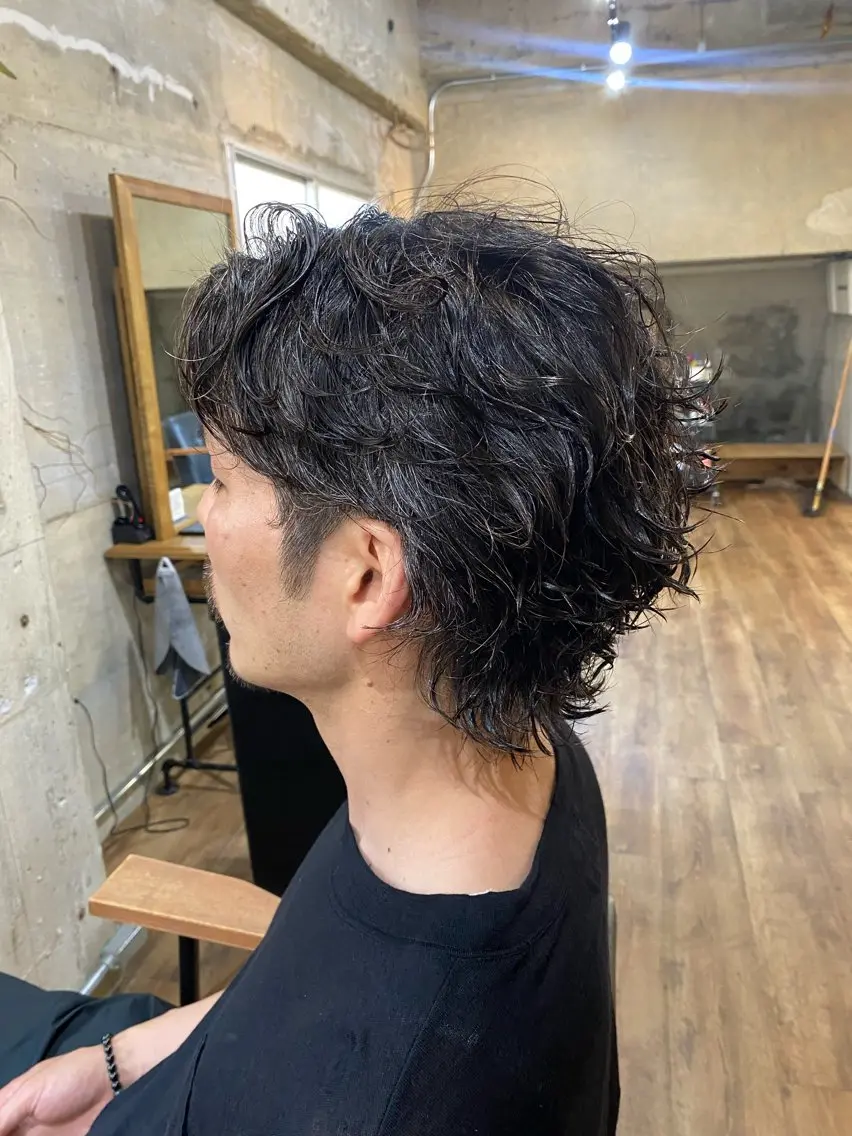 ショート パーマ メンズ カット パーマ kureha /フェードのヘアスタイル