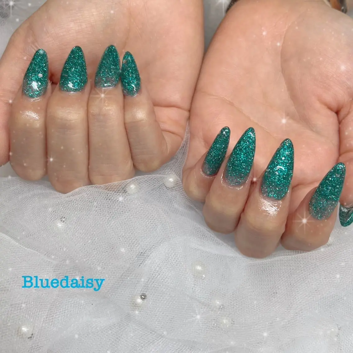 ネイル ハンドネイル Blue daisy 栄本店のネイルデザイン