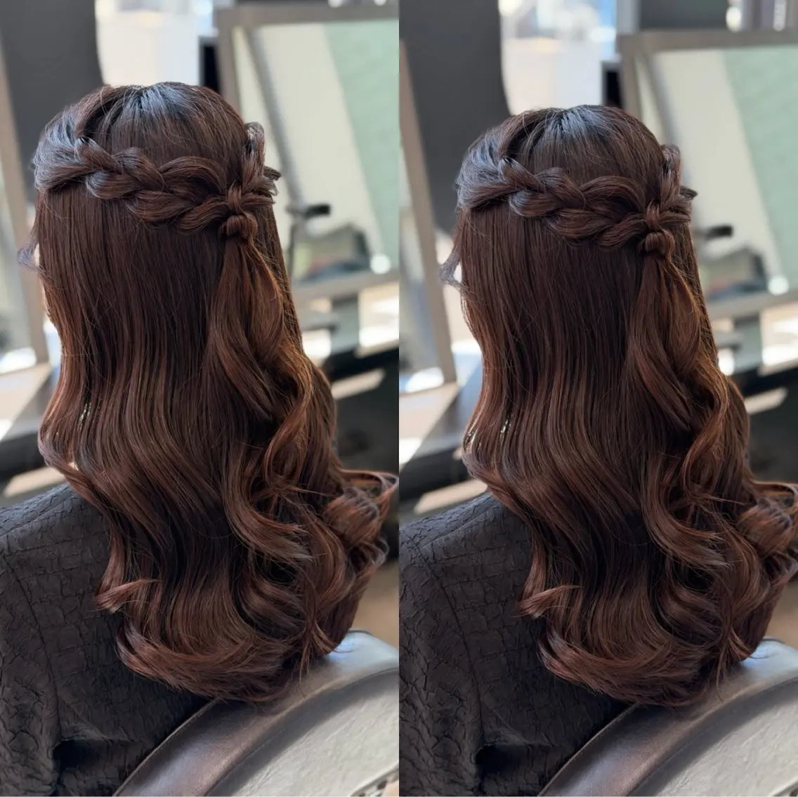 セミロング ヘアアレンジ ヘアセット 梅田茶屋町ヘアセット 🎀RIONA🎀のヘアスタイル