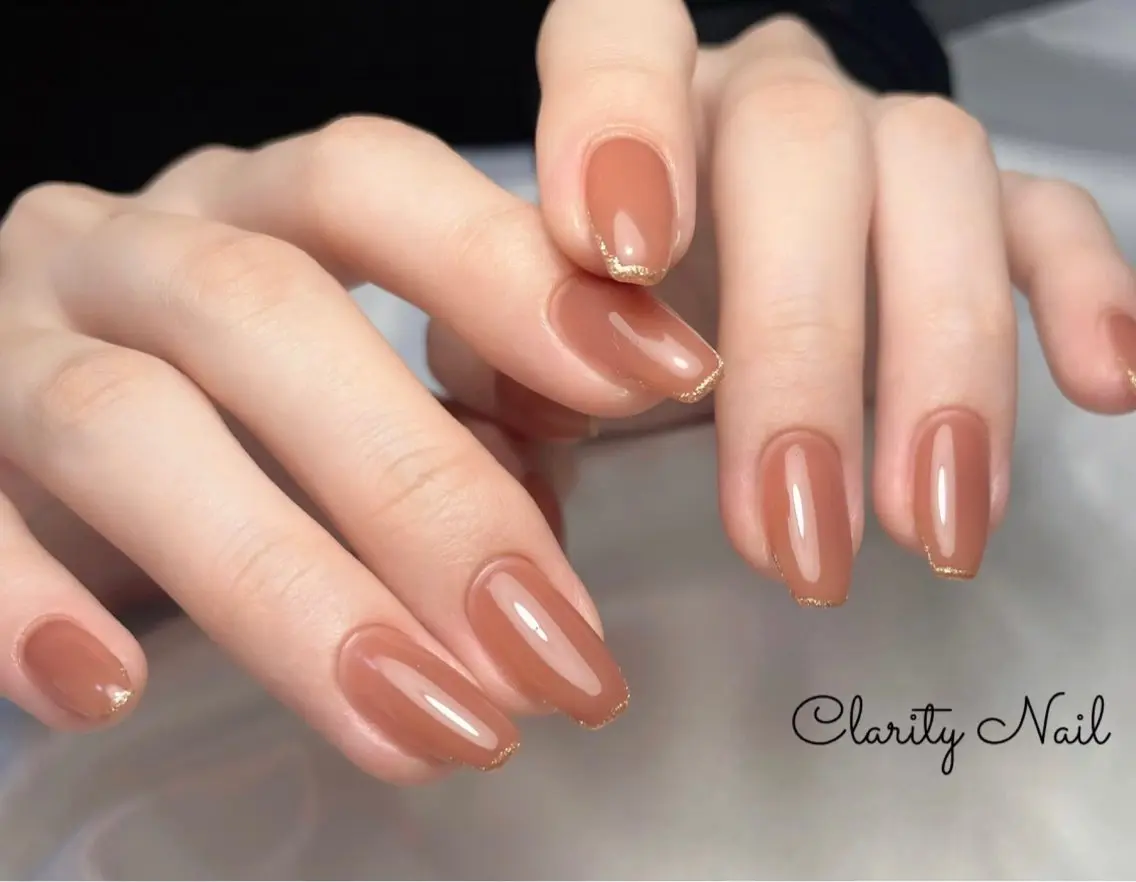 ネイル ラメ(グリッター) ワンカラーネイル ハンドネイル Clarity Nailのネイルデザイン