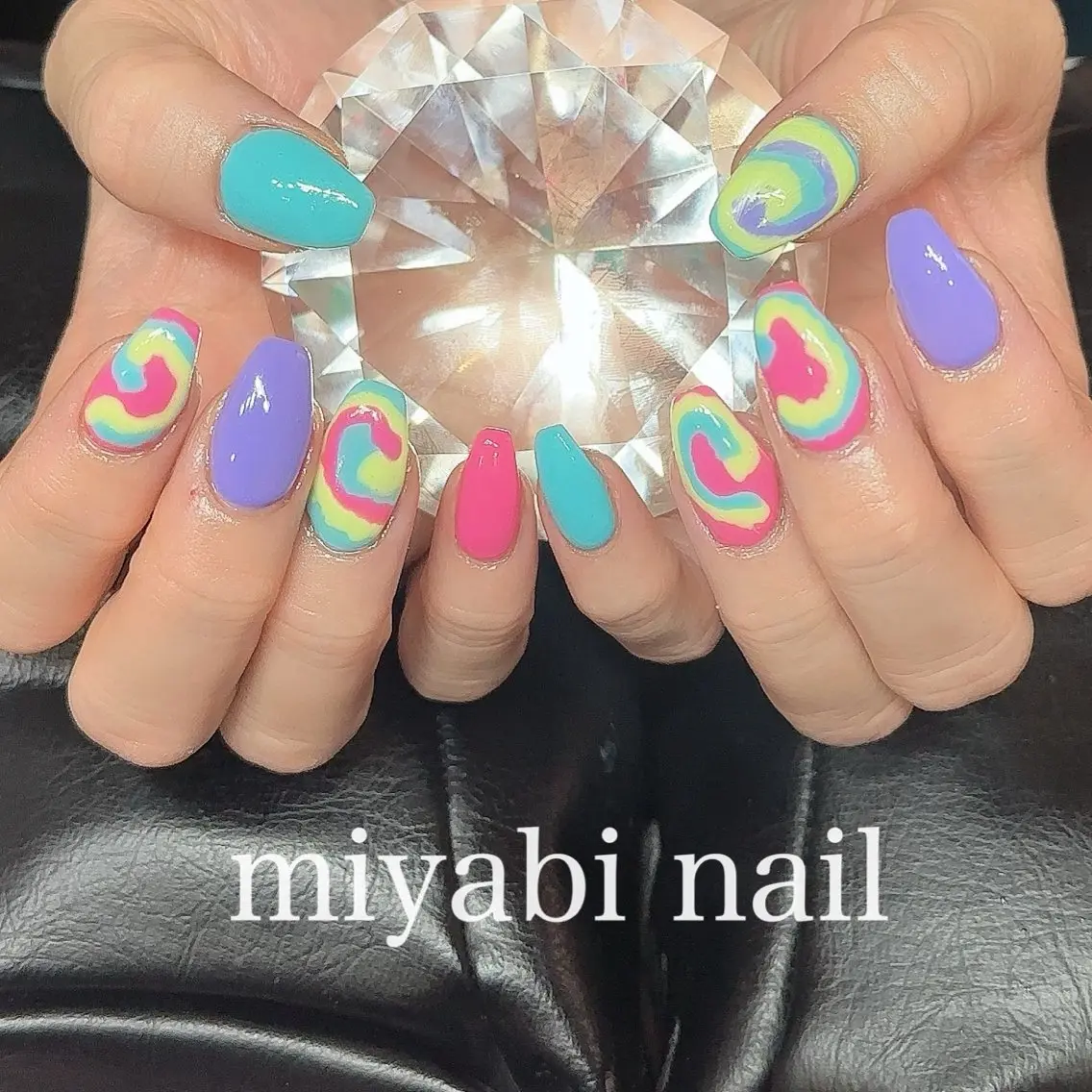 ネイル ジェルネイル 持ち込み ハンドネイル miyabi nail 桂川駅近くのネイルデザイン