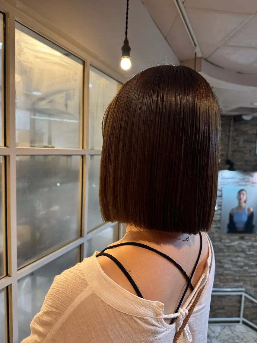 ショート カット ヘアカラー 縮毛矯正 透明感カラー/ボブ/ yuukaのヘアスタイル
