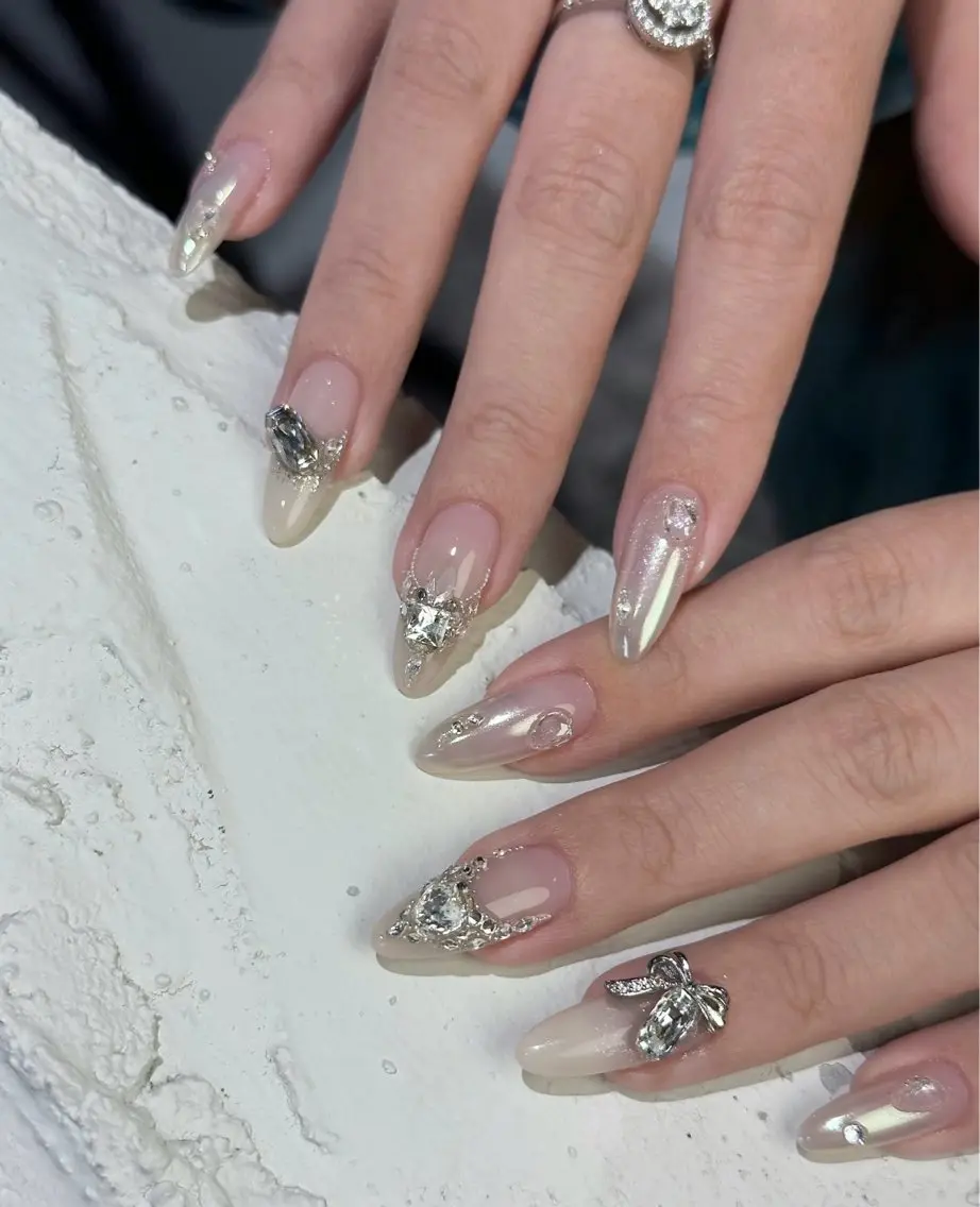 ネイル アートネイル フレンチネイル マグネットネイル ミラーネイル オフィスネイル ハンドネイル Blossom nail_研修のネイルデザイン