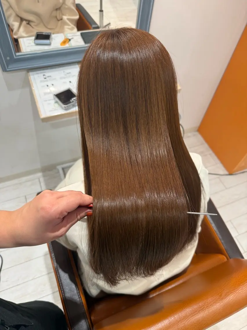 セミロング トリートメント 🍊髪質改善🍊縮毛 矯正🍊濱野紗奈🍊のヘアスタイル