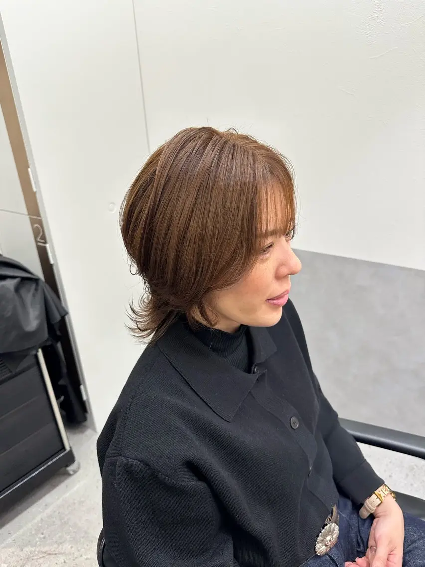ショート カラー カット ヘアカラー ダブルカラー｜ なおき｜池袋美容師のヘアスタイル
