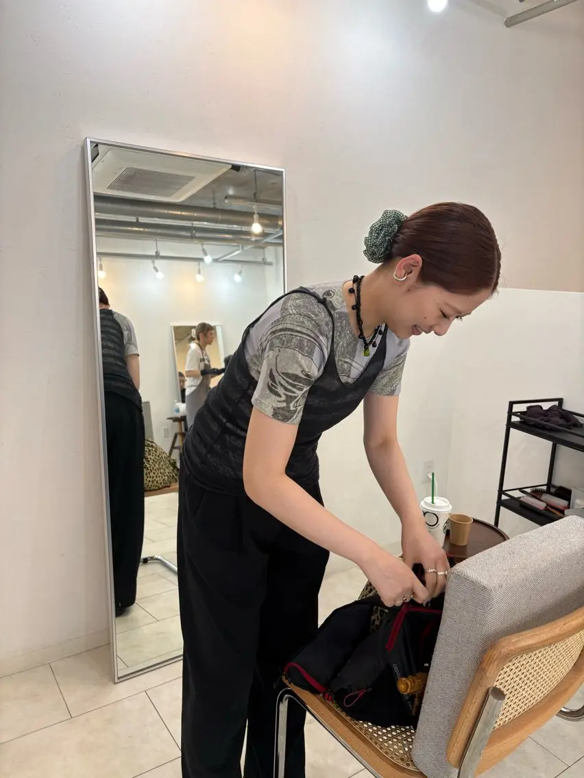 ミディアム カラー カット ヘアカラー eri kinjoのヘアスタイル