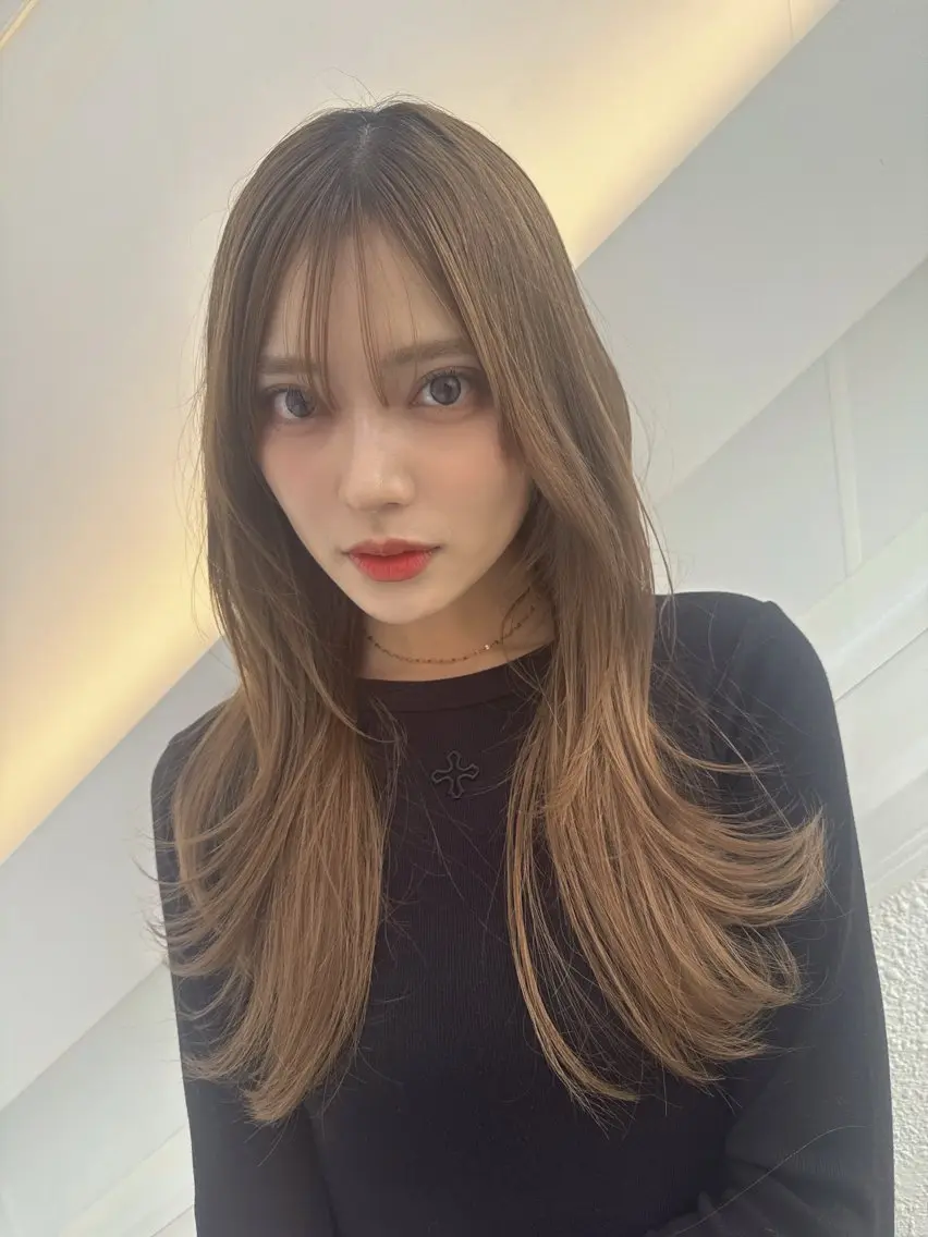 ロング カラー ベージュカラー 透明感カラー レイヤーカット カット ヘアカラー トリートメント 💎透明感カラー特化 💎TAISEIのヘアスタイル