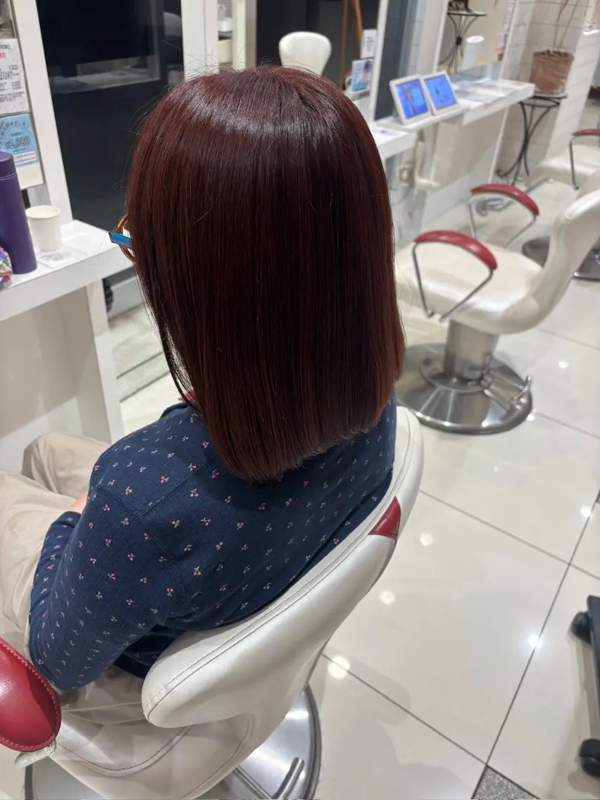 カラー ベージュカラー ピンクカラー ピンクベージュ 多田 愛咲のヘアスタイル